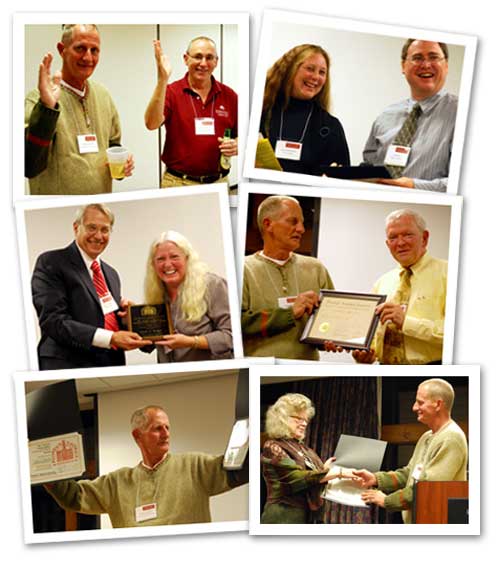 Photo collage of the 2009 award winners